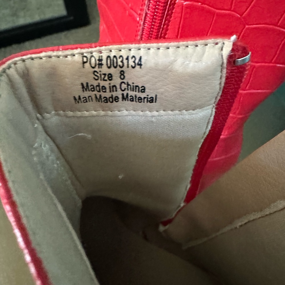 Red Booties - Picture 2 of 3